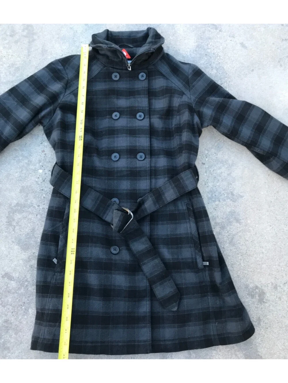 Womens Columbia Zenith Vista II Trench Heavy OmniHeat L Winter Jacket Coat Plaid